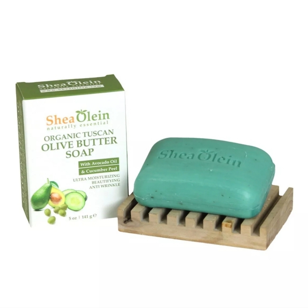 Olive Butter Shea Olein Natural 5 oz Soap With Avocado and Cucumber Peel - Picture 4 of 4